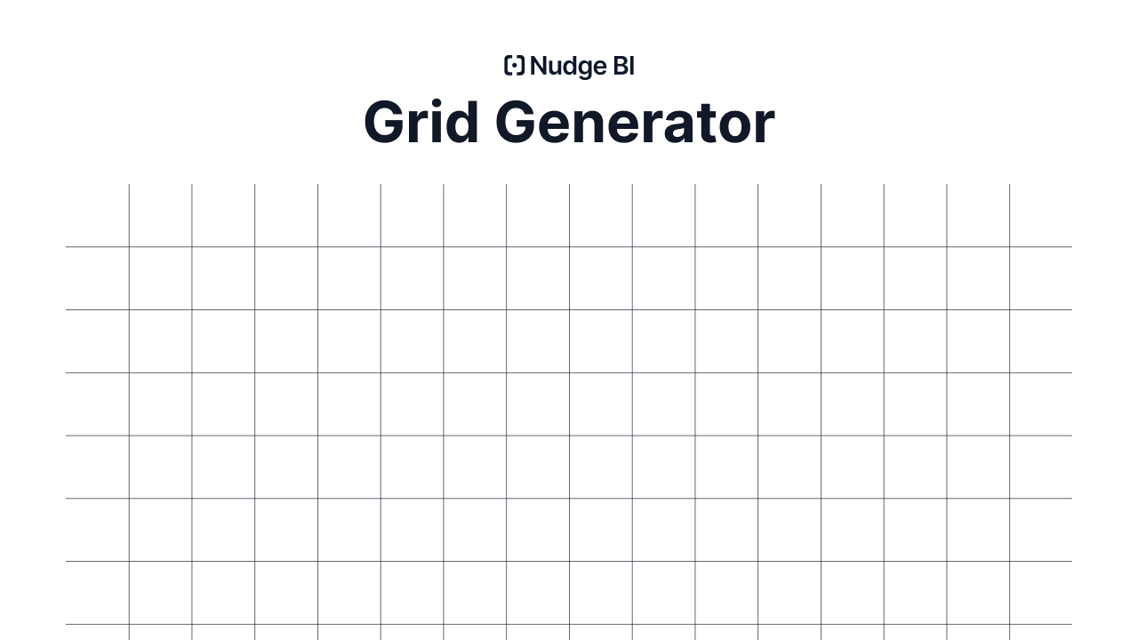 Free Grid Generator for Data Visualization | Nudge BI