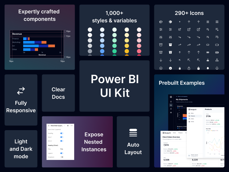 Same look and feel as the Power BI UI Kit